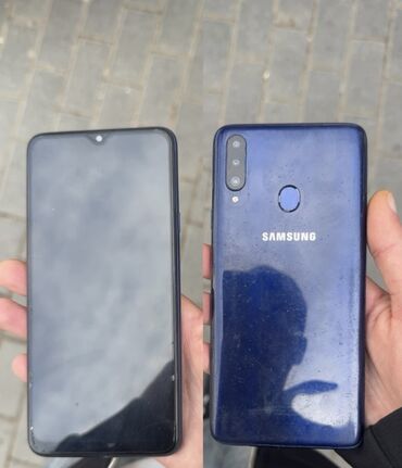 Samsung: Samsung Galaxy A20s, 32 GB, rəng - Göy, Barmaq izi