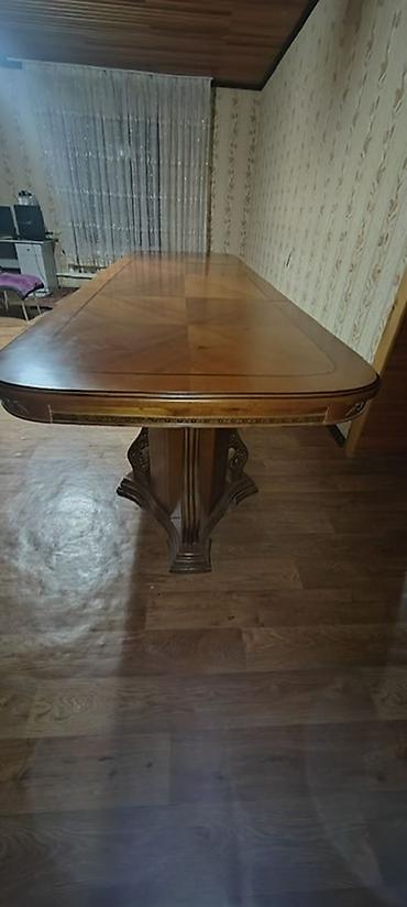 Столы и стулья для зала: Стол и стул для зала, Б/у, цвет - Коричневый — 8