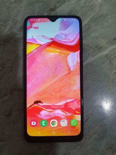 infinix gt 20 qiymeti: Samsung Galaxy A70, 128 GB, rəng - Qara, İki sim kartlı
