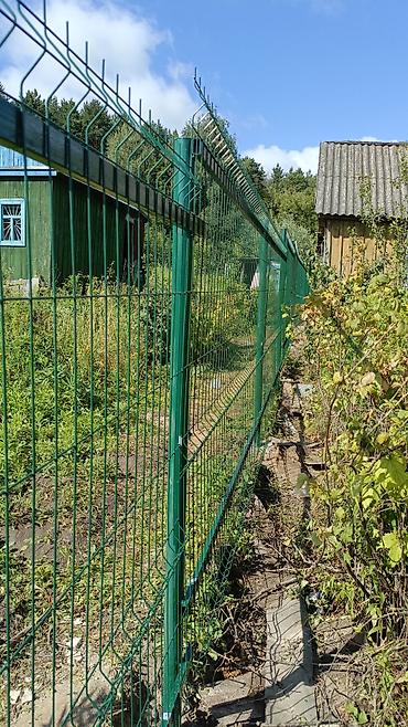 Сетка для заборов: Панельный забор из сварной сетки (3D-оградa) - Секции из сварной — 2