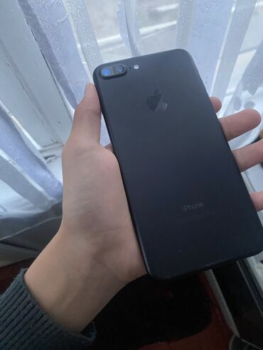 купить iphone 7 в бишкеке: IPhone 7 Plus, Б/у, 128 ГБ, Черный, Зарядное устройство, Защитное стекло, Чехол, 100 %