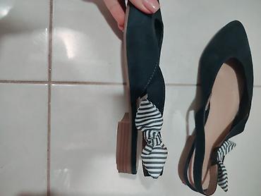Baletanke: Ženske slingback baletanke na malu petu - Boja: tamno plava/teget - — 9