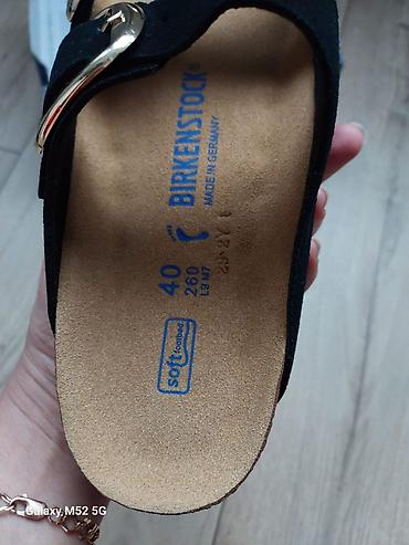 шлепка: Босоножки, 40, Birkenstock, Новый, цвет - Черный, Самовывоз — 3