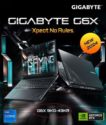 Ноутбуки: Ноутбук, Gigabyte, 16 ГБ ОЗУ, Intel Core i7, Новый, Для несложных задач, память HDD + SSD