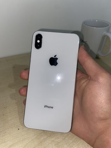 телефон айфон xs max: IPhone Xs Max, Колдонулган, 64 ГБ, Ак, Каптама