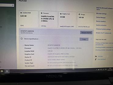 nexus laptop: NEXUS noutbuk Texniki göstəricilər: - Prosessor: Intel Core i5-2450M — 2