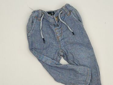 descente kurtki: Denim pants, Next, 9-12 months, condition - Perfect