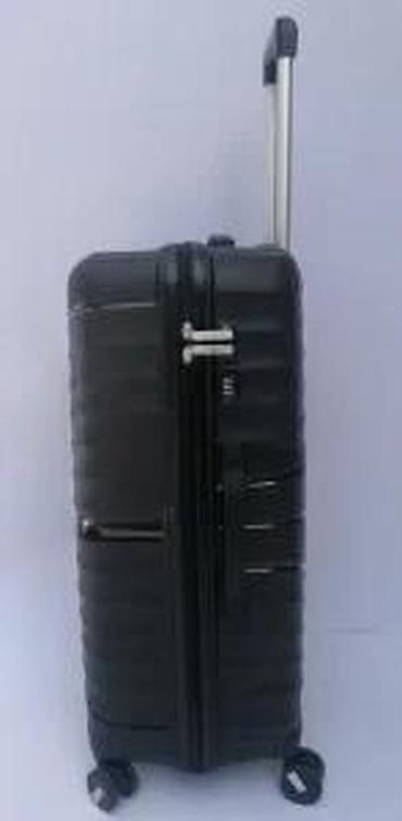 Putni koferi i torbe: Tvrdi putni kofer na točkiće – crni - Materijal: čvrsta ABS/PC — 17