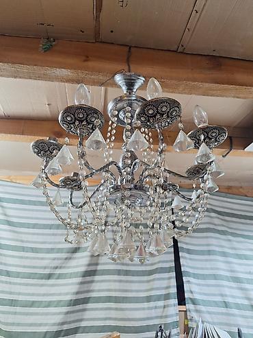 lustr ventilator: Çılçıraq, 10 və daha çox lampa, Metal — 1