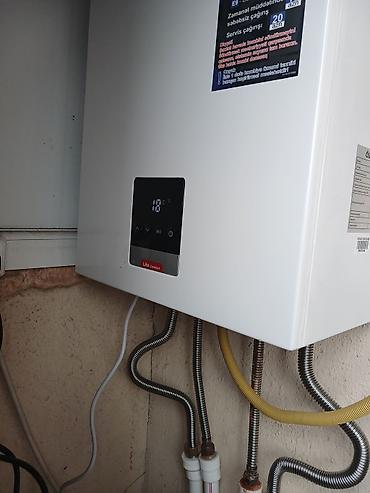 qaz sensoru: Qaz kombi qazanı – divardan asılan, elektron idarəetmə paneli və LED — 1