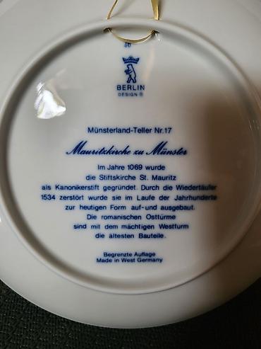 Figure: Novi nemacki tanjiri za na zid iz 70ih.godina. Berlin porcelan,novi — 13