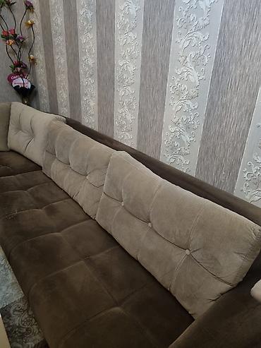 Divan və kreslo dəstləri: Künc divan dəsti - Forma: L-şəkilli/künc konstruksiya, geniş oturma — 1