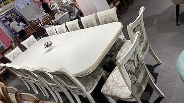 Конок бөлмөсү үчүн үстөл жана отургуч, Жаңы, Бөлүп төлөө менен, Акысыз жеткирүү, түсү - Ак lalafo.kg да Конок бөлмөсү үчүн үстөл жана отургуч, Жаңы, Бөлүп төлөө менен, Акысыз жеткирүү, түсү - Ак