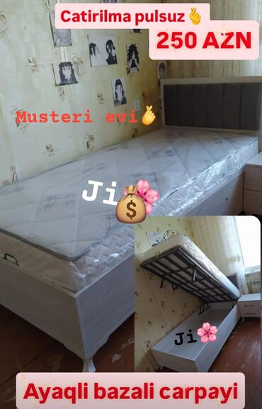 Masa və oturacaq dəstləri: Yeni, Təknəfərlik çarpayı, Bazalı, Matras ilə