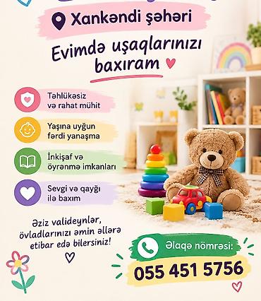kreditlə təmir işləri: Xankəndi şəhərində evdə uşaq baxımı xidməti Evinizin rahatlığına — 1