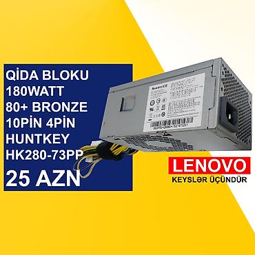 Qida blokları: Qida Blokları ⭐180Watt 80+Bronze 10pin 4pin Huntkey HK280-73PP (Yeni — 7