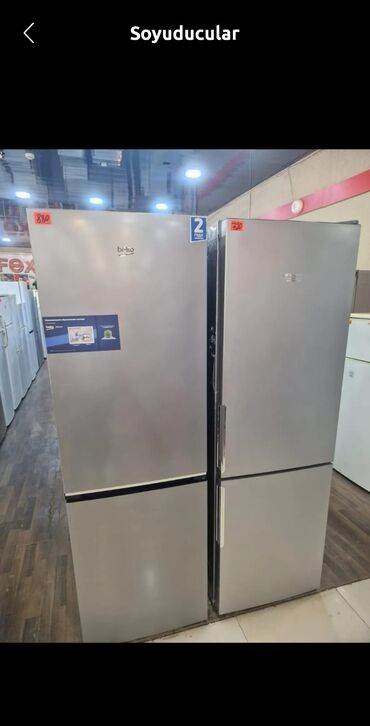 ev soyducu: 2 qapılı Beko Soyuducu Satılır, rəng - Gümüşü