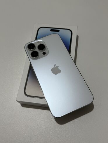 Apple iPhone: IPhone 14 Pro Max, Б/у, 256 ГБ, Серебристый, Коробка, 84 % — 1