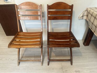 столы и стулья из дерева: Комплект стол и стулья Б/у
