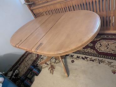 study table: Стол для зала, Б/у, Складная, Овальная — 1