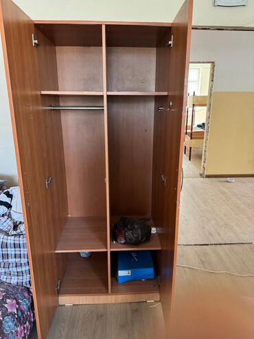 шифоньер двухстворчатый: Шкаф для одежды, Прямой, ЛДСП