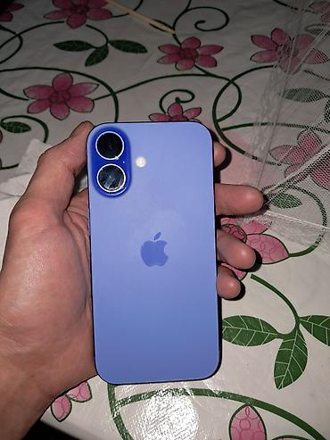 Apple iPhone: IPhone 16, Б/у, 128 ГБ, Pacific Blue, 99 % — 2