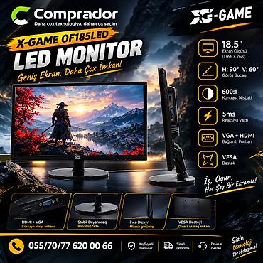 kompyüter: X-game OF185LED Monitor – 18.5” | HDMI + VGA | 60Hz X-game OF185LED — 1