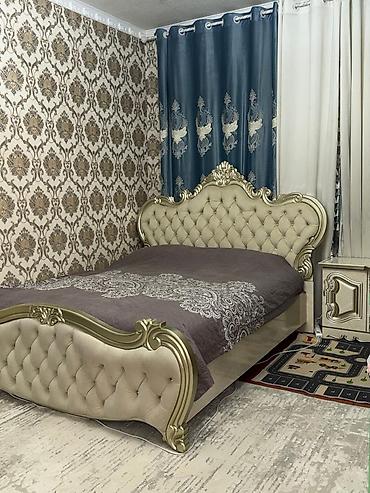 Спальные гарнитуры: Спальный гарнитур, Б/у, Двуспальная кровать, Трюмо, Тумба, цвет - Бежевый — 8