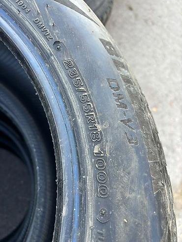 Шины: Шины 235 / 55 / R 18, Зима, Б/у, Комплект, Легковые, Япония, Bridgestone — 2
