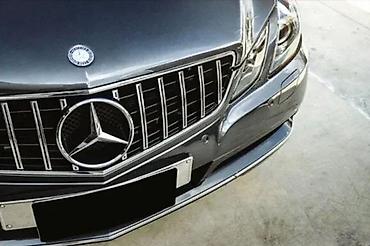 GT R MASKA GRIL RESETKA MERCEDES E COUPE C207 A207 HROM CRNA | Hrom
