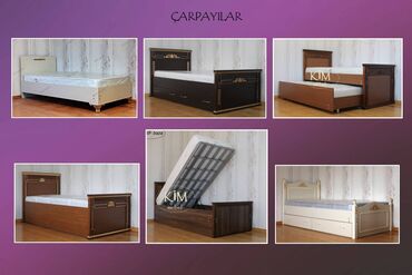 Rahat Mebel: Новый, Односпальная кровать, Без подьемного механизма, С матрасом, Без выдвижных ящиков, Азербайджан