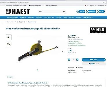 Ostali merni alati: WEISS Premium čelična merna traka – „Ultimate Flexibility“ - — 1