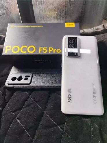 Poco: Poco F5 Pro, Б/у, 256 ГБ, цвет - Белый, 1 SIM, 2 SIM, eSIM