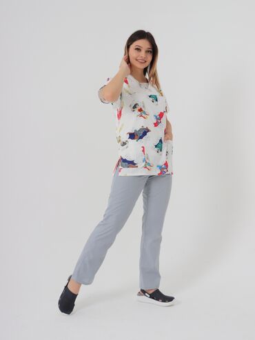 Медицинская одежда: Мед костюм "Принт" -Made in Turkey -Очень красиво сидит -Имеет — 3