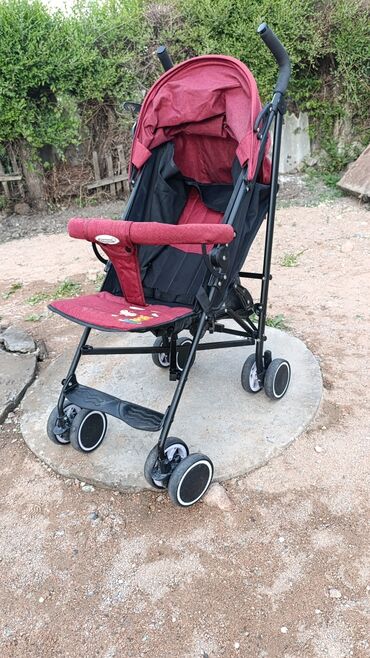 детская коляска аренда: Коляска, цвет - Коричневый, Б/у