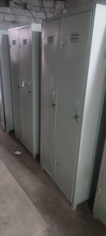 Ofis dolabları: Metall geyim dolabı – 2 qapılı - Material: möhkəm polad konstruksiya — 10