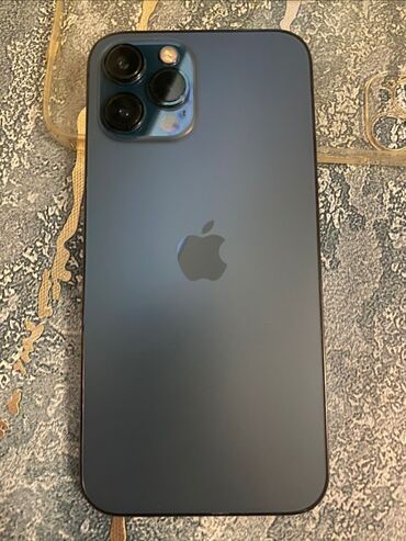 Apple iPhone: IPhone 12 Pro Max, 128 GB, Pacific Blue, Simsiz şarj, Face ID