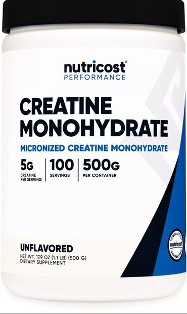 creatin: Nutricost creatine, 100 porsiyaliq kreatindir.Tezedir qutudan