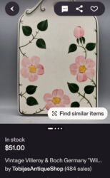 Ostalo posuđe: Daska vintaz Villeroy - Boch Nemacka kolekcija Wild Rose. Daska za — 3