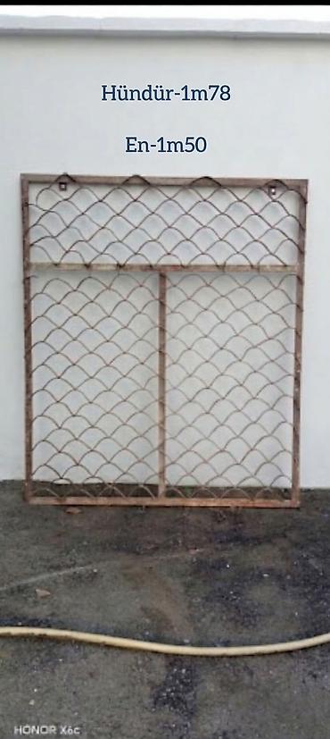 pencere islenmis: 3 ədəd keyfiyyətli metal reşotka - Material: keyfiyyətli və möhkəm — 3