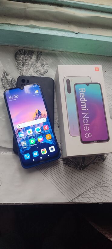 нодбук айфон: Redmi, Redmi Note 8, Б/у, 32 ГБ, цвет - Синий, 2 SIM
