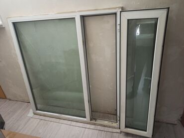 Готовые окна: Алюминиевое готовое окно, Стандартное, 130 * 130, Б/у, Без установки