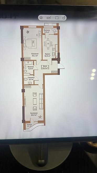 жк максимум: Строится, Элитка, 2 комнаты, 76 м² — 7