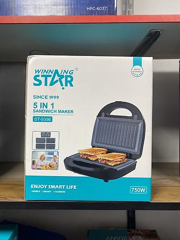 winning star 5 in 1: Сэндвич-мейкер Winning Star 5-in-1, модель ST-9396 - Мощность: 750 Вт — 1