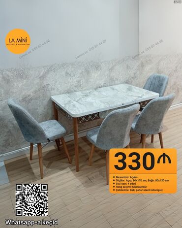 стол для наращивания ногтей: Açılan, 4 stul