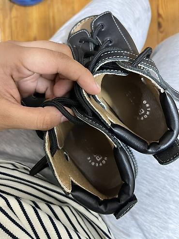Uşaq ayaqqabıları: Uşaq üçün ortopedik üslubda açıq burunlu dəridən sandal-ked modelləri — 6