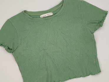 krótkie bluzki do pepka: PULL&BEAR, T-shirt damski, S
