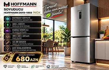 keys sat: Soyuducu Hoffmann DEFB-185s inox Soyuducu Hoffman DEFB-185s inox — 1