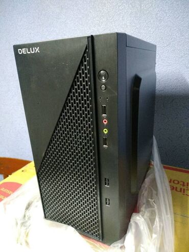 Компьютерные мышки: Корпус ПК, Новый, Delux, Micro-ATX, цвет - Черный