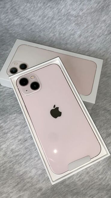 12 айфон 128: IPhone 13, Колдонулган, 128 ГБ, Күлгүн, Коргоочу айнек, Кабель, Куту, 88 %